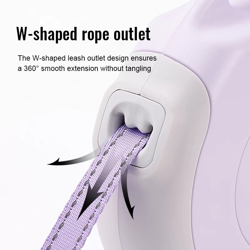 Retractable True Love Dog Leash TLL5001 White/Sprout Green - Dog.Dog.Cat.