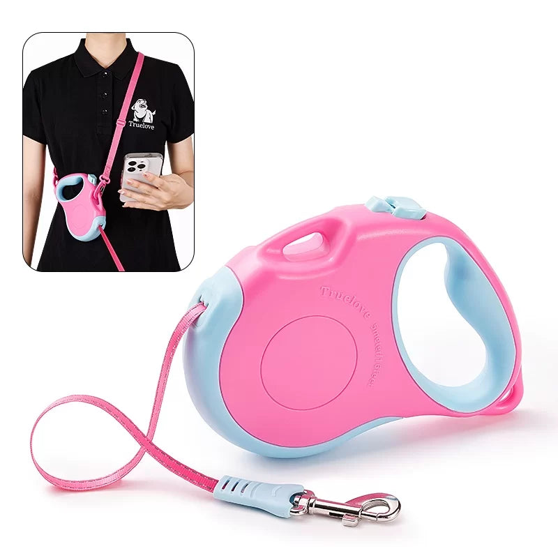 True Love Retractable Dog Leash TLL5001 - Fuschia - Dog.Dog.Cat.