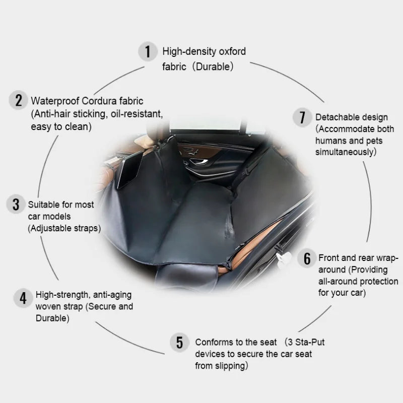 Truelove Travel Comfort Adjustable Car Seat Cover with Zippers Model Number: TLP1981 - Dog.Dog.Cat.