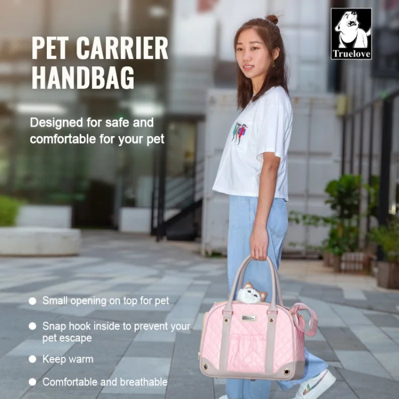 True Love Pet Carrier TLX6971 - Available in Black or Pink - Dog.Dog.Cat.