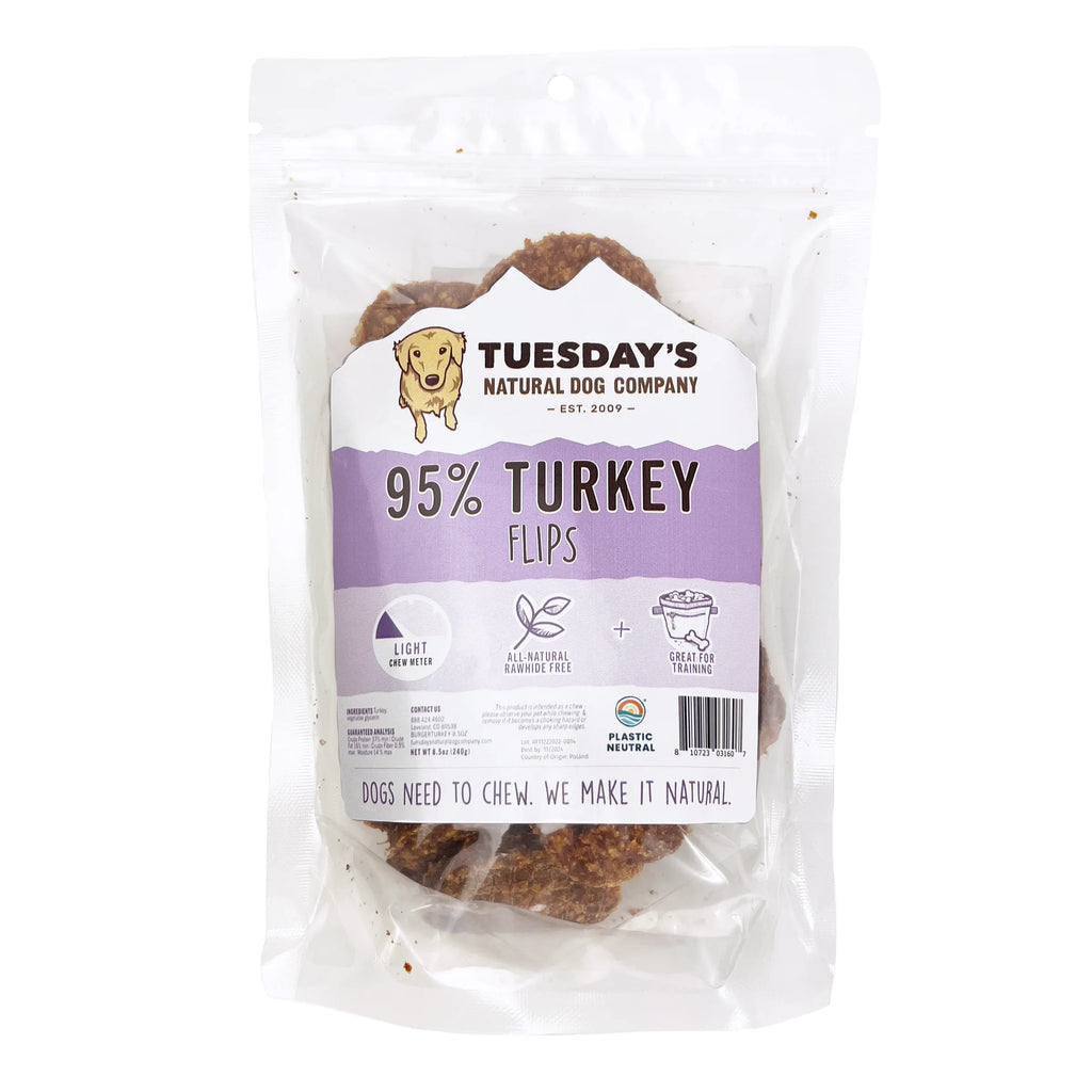 95% TNC Meat Flips - Turkey - Dog.Dog.Cat.