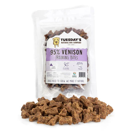 95% Meat Training Bites - Venison - Dog.Dog.Cat.