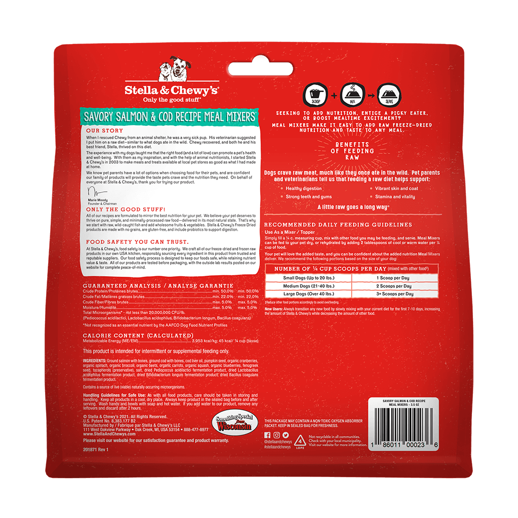 Stella & Chewy Meal Mixer- Salmon & Cod - Dog.Dog.Cat.