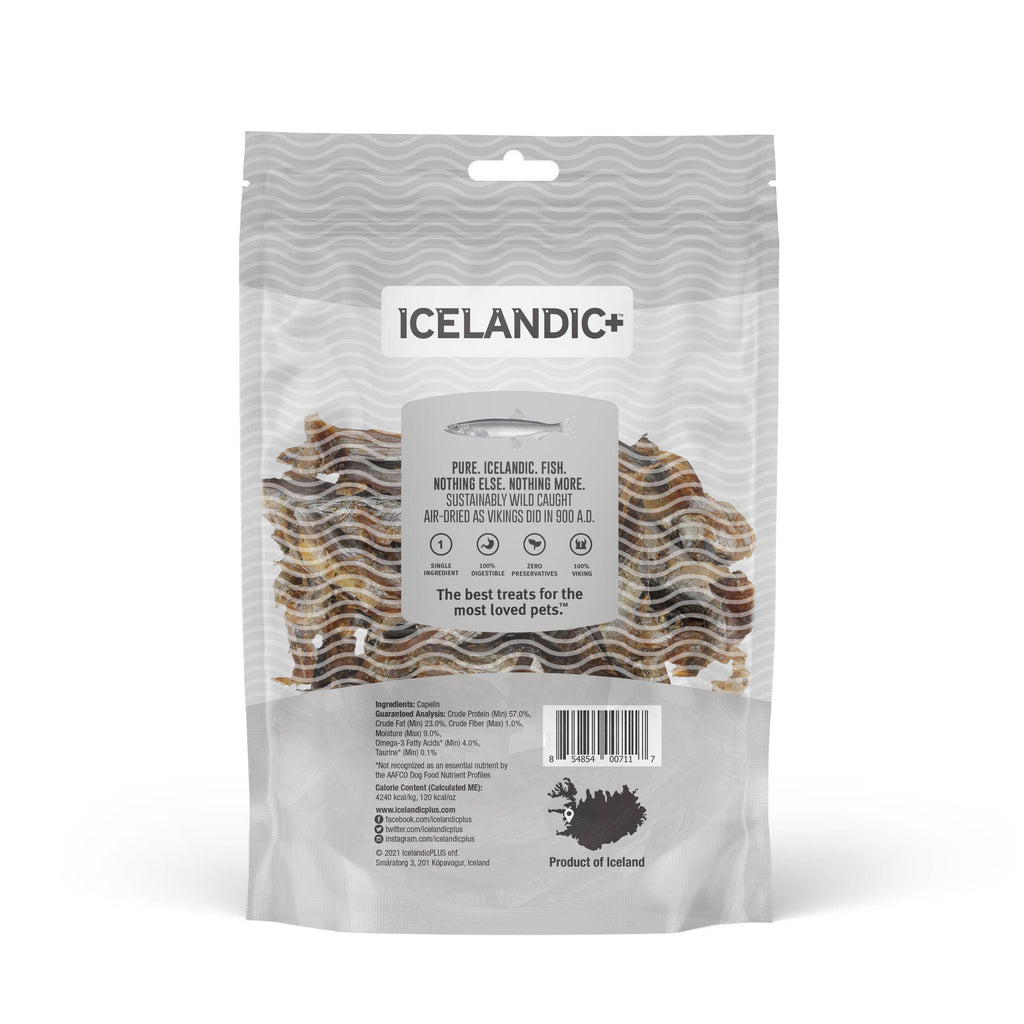 Icelandic+ - Icelandic+ Capelin Whole Fish & Pieces Dog Treat - Dog.Dog.Cat.
