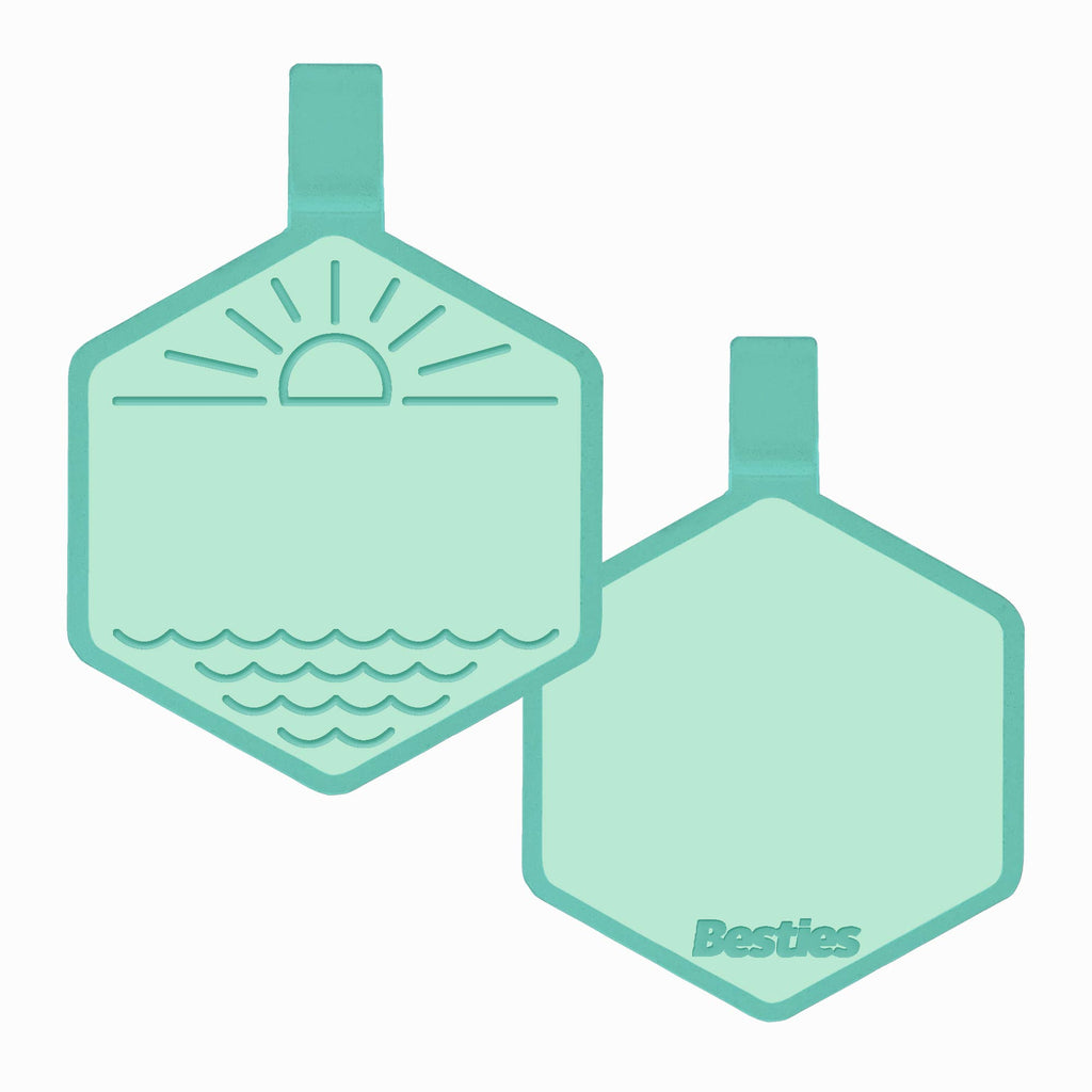 Besties Pets - Salt and Sun Silicone Dog ID Tag - Dog.Dog.Cat.
