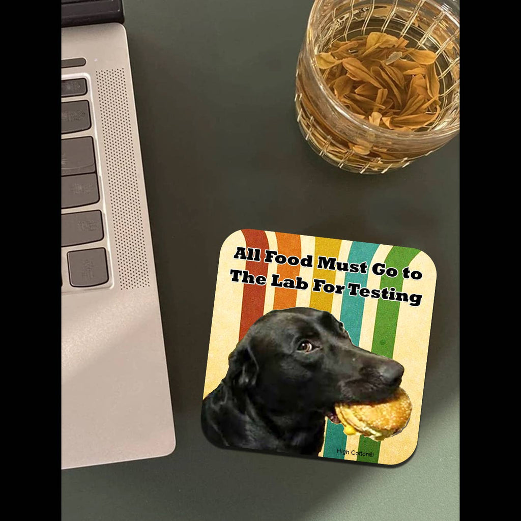Go To Lab For Testing Coaster - Dog.Dog.Cat.