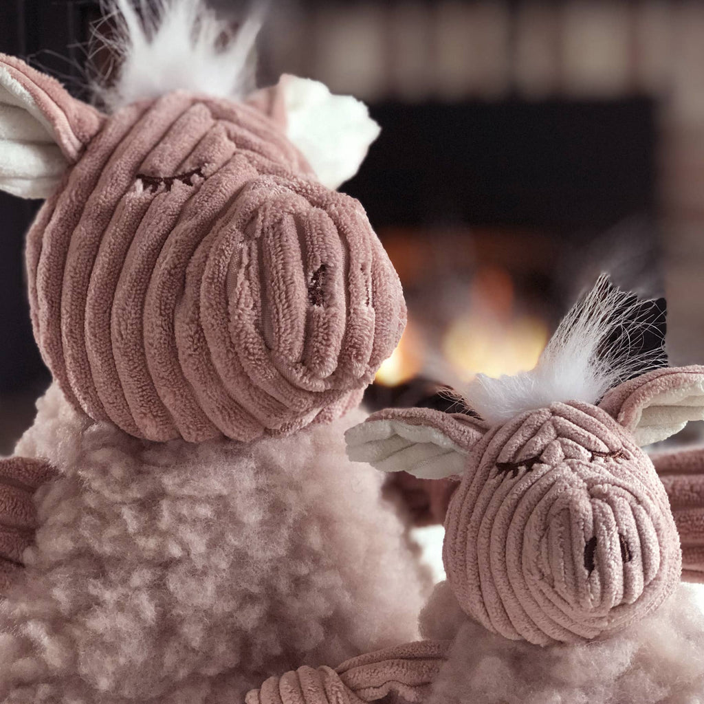 HuggleGroup - Penelope Pig HuggleFleece® FlufferKnottie™ Plush Dog Toy - Dog.Dog.Cat.