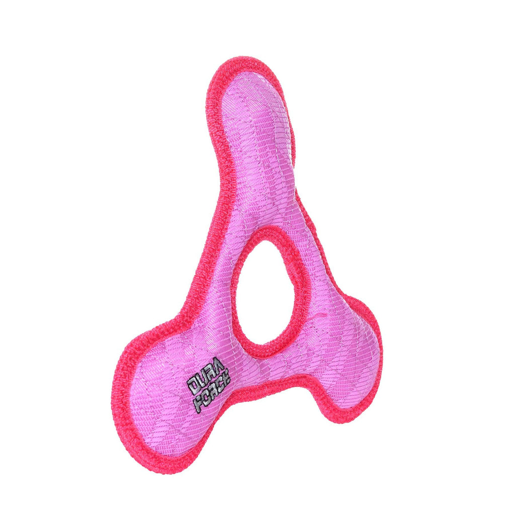 Tuffy Dog Toys - VIP Products - DuraForce Triangle Ring - Pink, Durable, Squeaky Dog Toy - Dog.Dog.Cat.