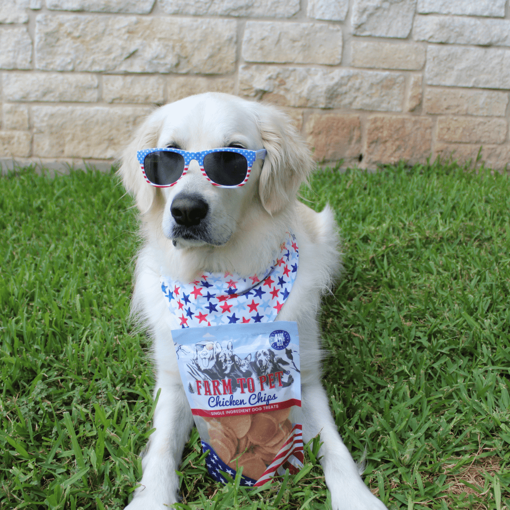 Farm To Pet Americana Design Chicken Dog Treats – 2 sizes - Dog.Dog.Cat.