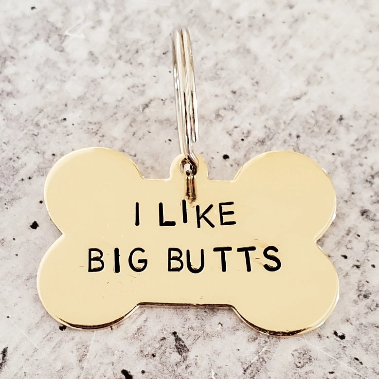 Custom Hand Stamped Dog Tag - Dog.Dog.Cat.