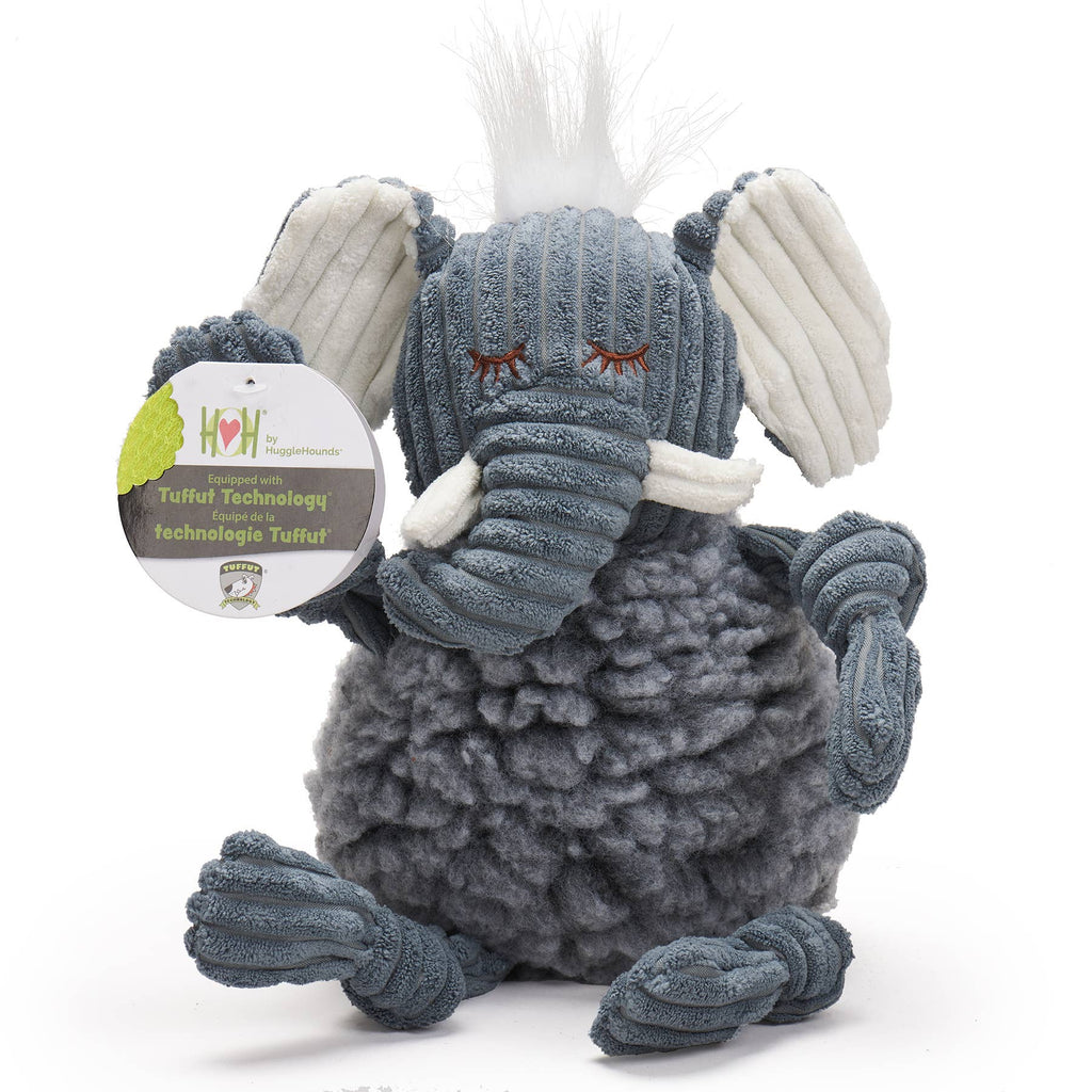 Ellamae Elephant HuggleFleece® FlufferKnottie™ Plush Dog Toy - Dog.Dog.Cat.