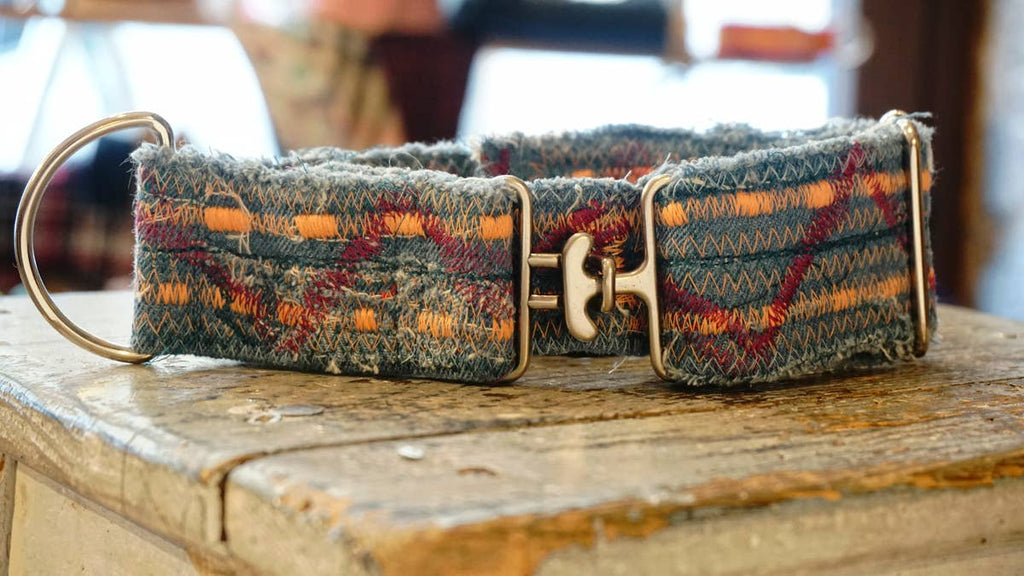 hundsfutter - Vintage cowboy wide design collar for dogs - Dog.Dog.Cat.