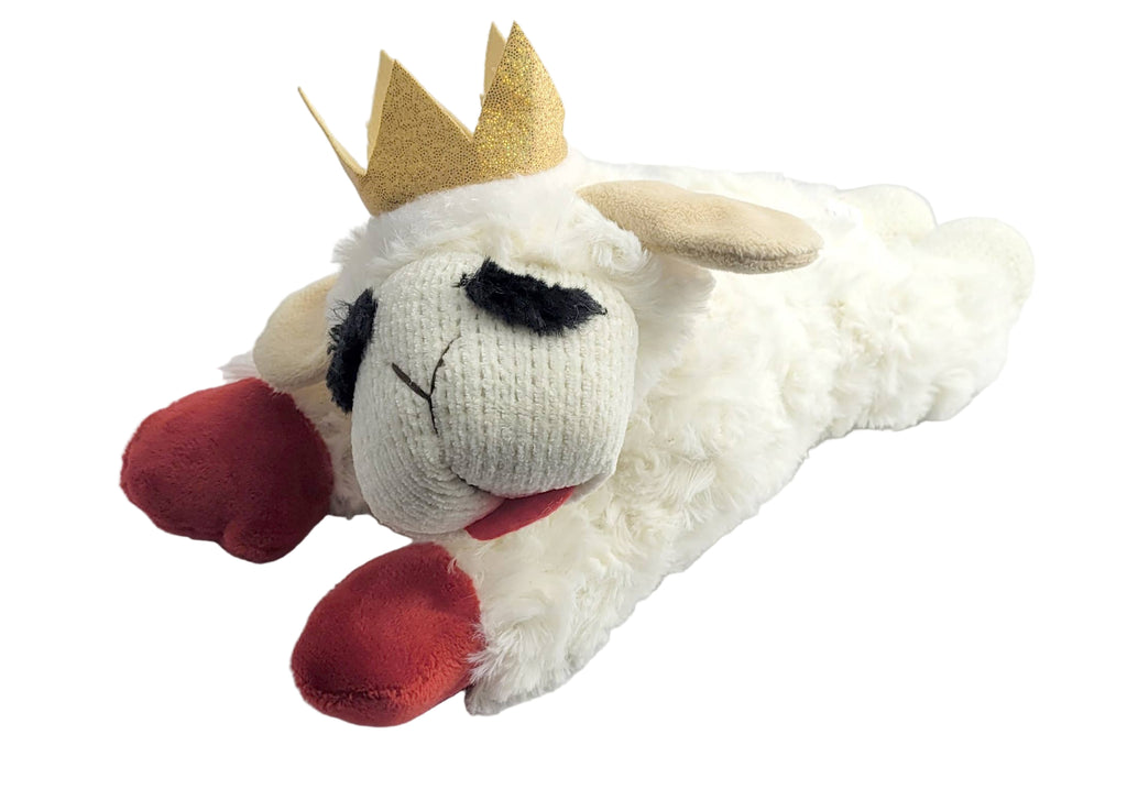 Exclusive! Lamb Chop with Crown Medium 10.5" Plush Dog Toy - Dog.Dog.Cat.