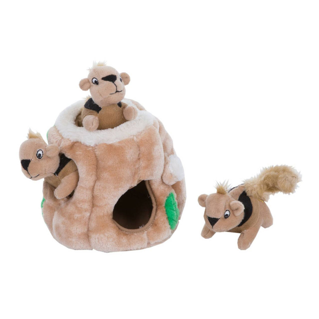 Outward Hound Hide A Squirrel Plush Dog Puzzle Toy Brown SM - Dog.Dog.Cat.