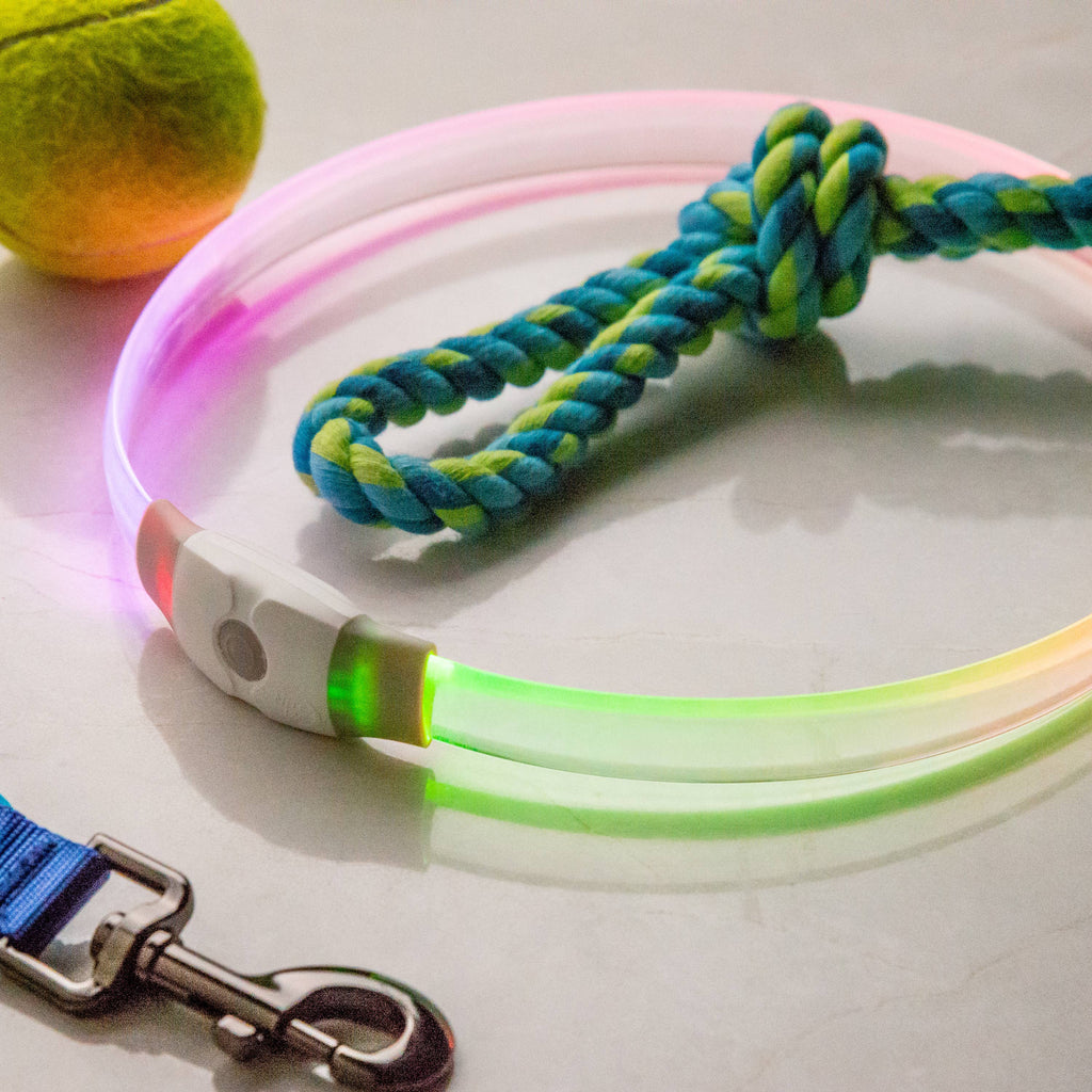 Nite Ize NiteHowl Max Rechargeable LED Safety Necklace Disco - Dog.Dog.Cat.