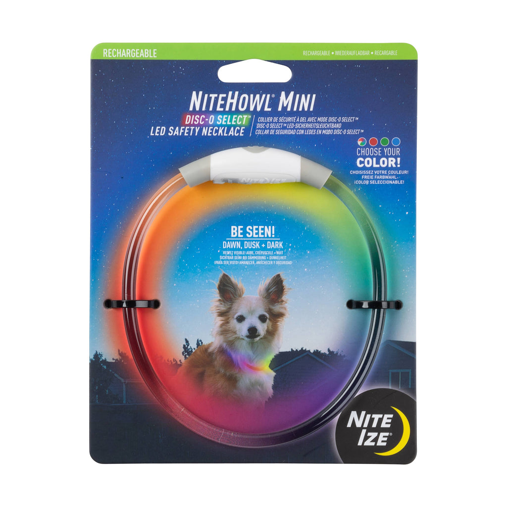 Nite Ize NiteHowl Mini Rechargeable LED Safety Necklace - Dog.Dog.Cat.