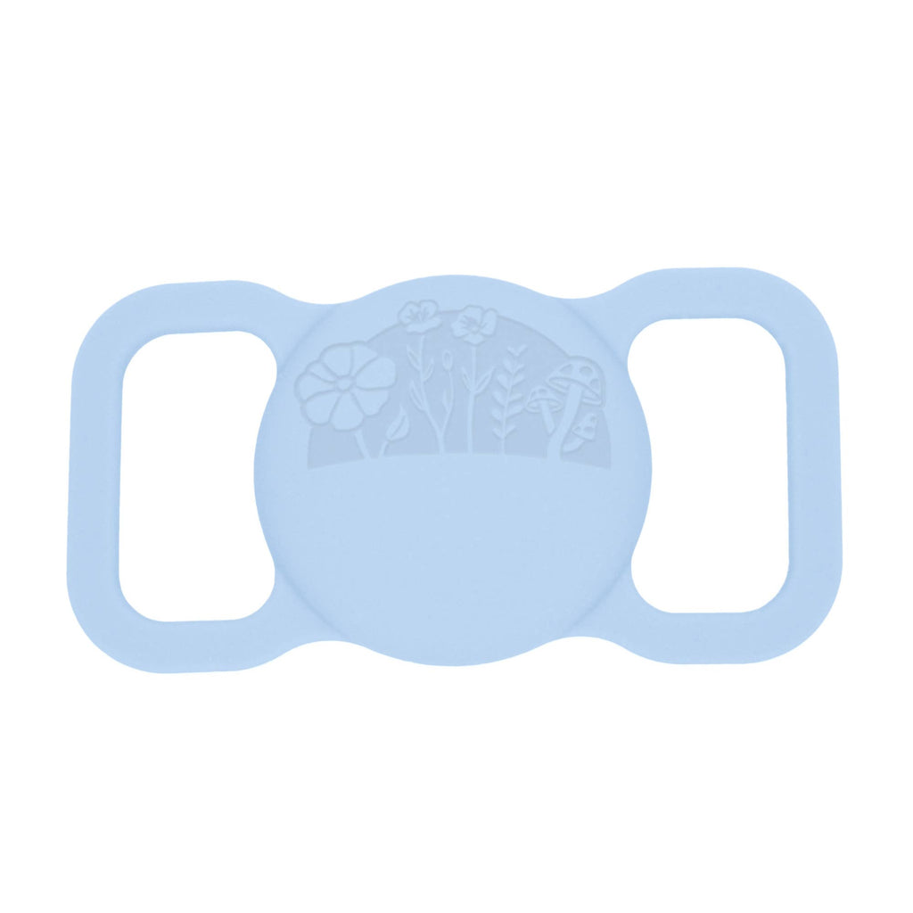 Besties Pets - Superbloom Silicone Pet AirTag Holder - Personalized - Dog.Dog.Cat.