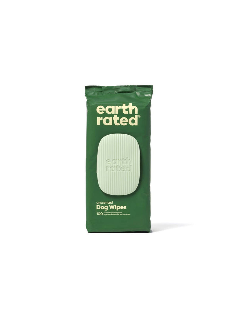 Earth Rated Unscented Dog Grooming Wipes 100ct - Dog.Dog.Cat.