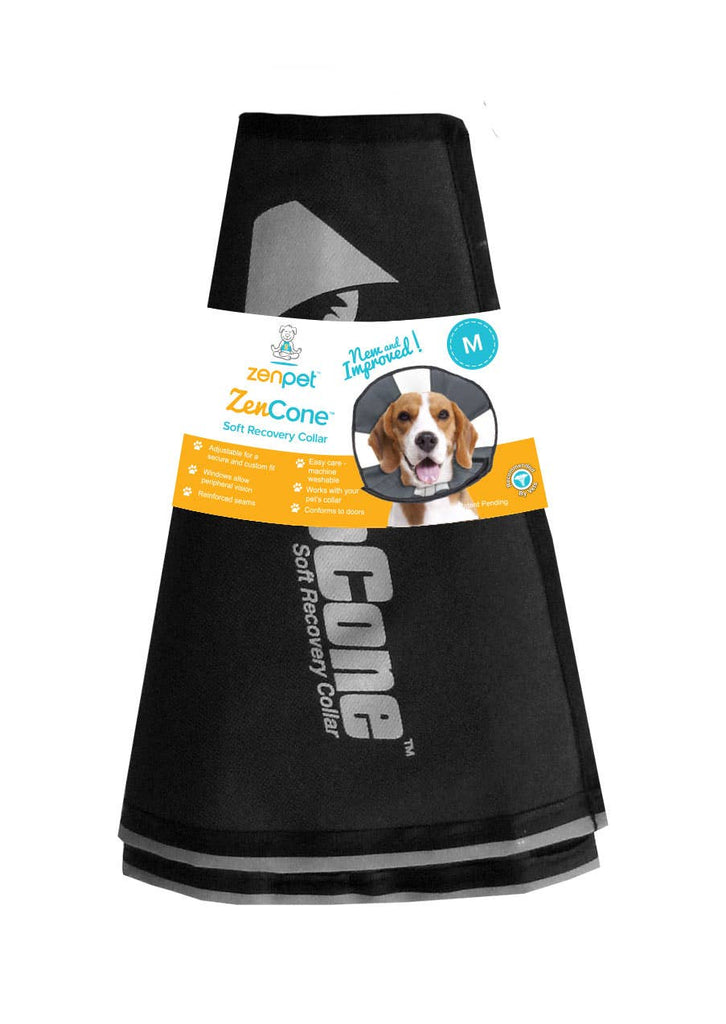 ZenCone Soft Recovery Collar with Windows by ZENPET for Comfortable Pet Healing - Dog.Dog.Cat.