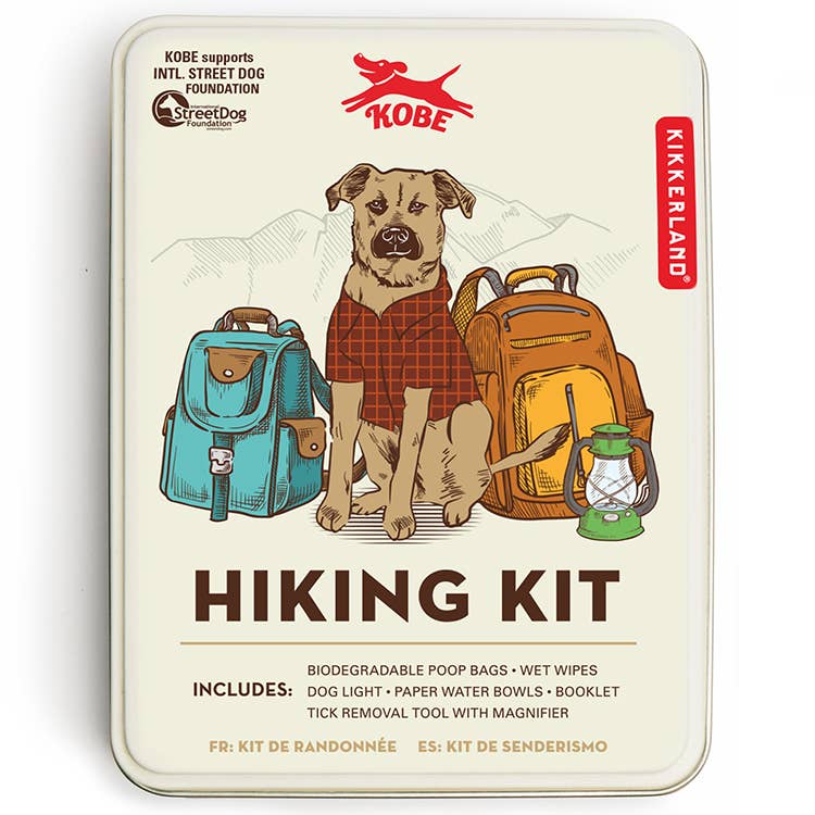 Kikkerland Design Inc Hiking Kit - Kobe - Dog.Dog.Cat.