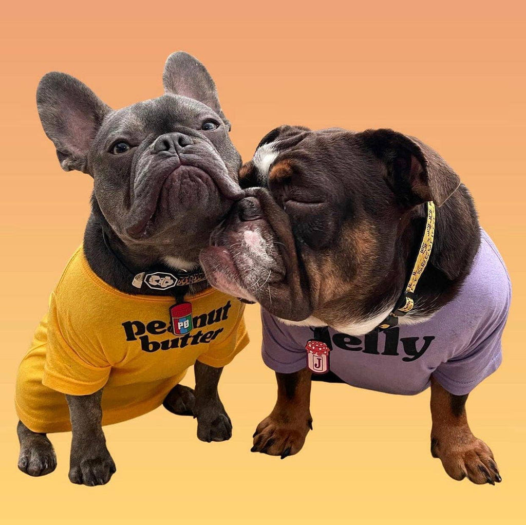 Besties Pets - PB&J BFF Silicone Pet ID Tag Set - Dog.Dog.Cat.