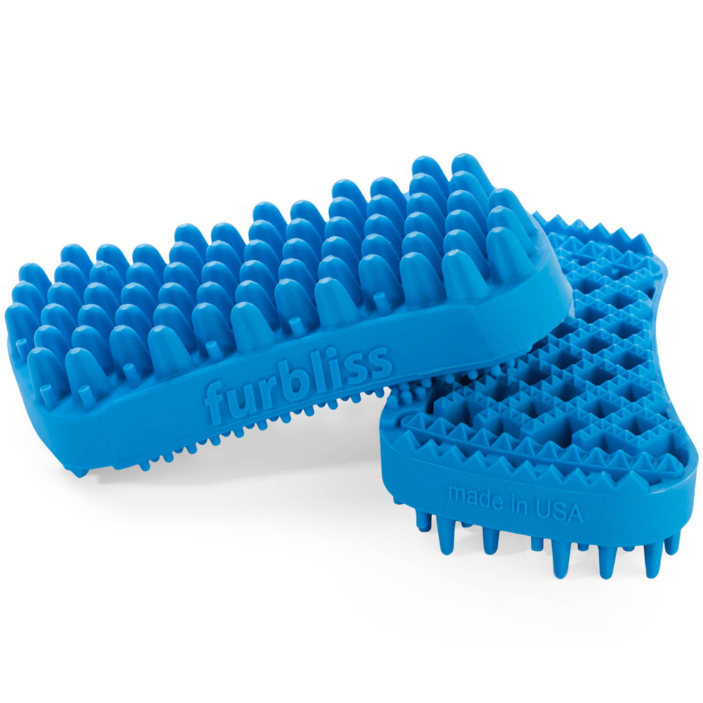 Furbliss Multi-Functional Pet Brush for Short Hair Pets - Dog.Dog.Cat.