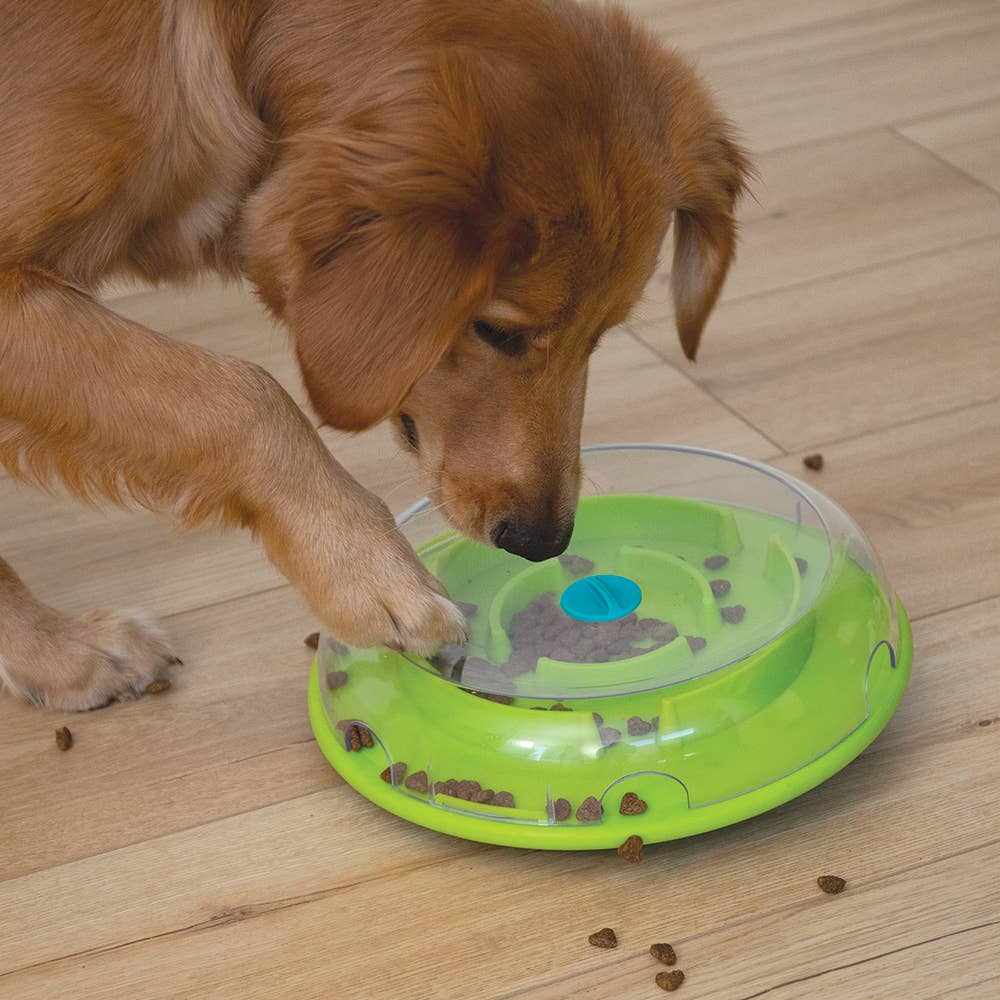 Nina Ottosson Wobble Slow Feeder Bowl Dog Game Blue/Green - Dog.Dog.Cat.