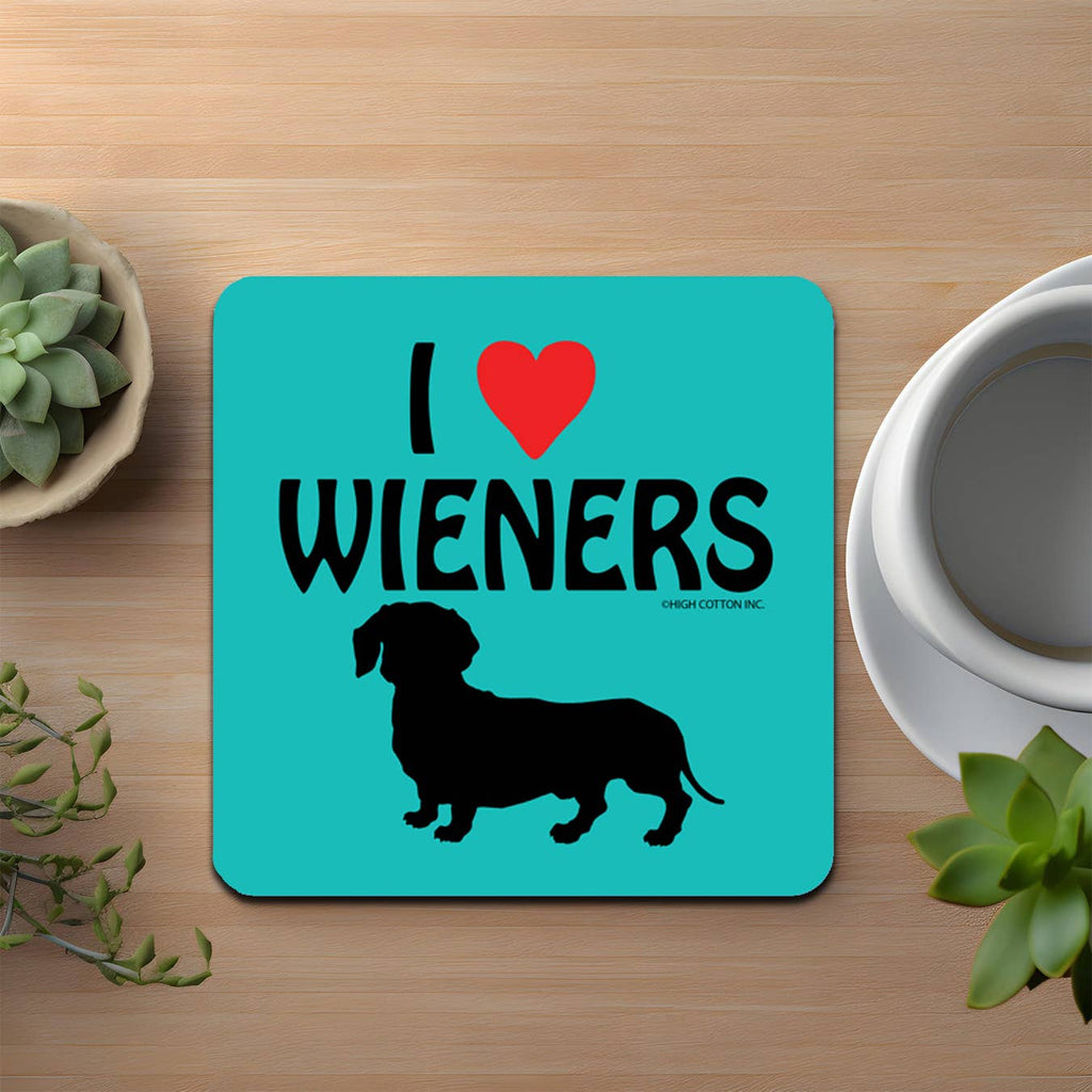 I Heart Wieners Coaster - Dog.Dog.Cat.