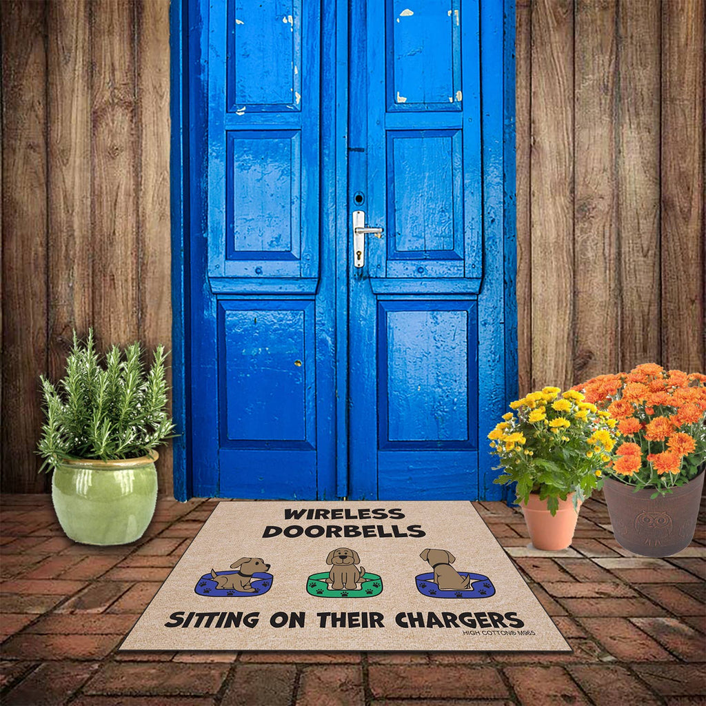 Wireless Doorbells Doormat - Dog.Dog.Cat.