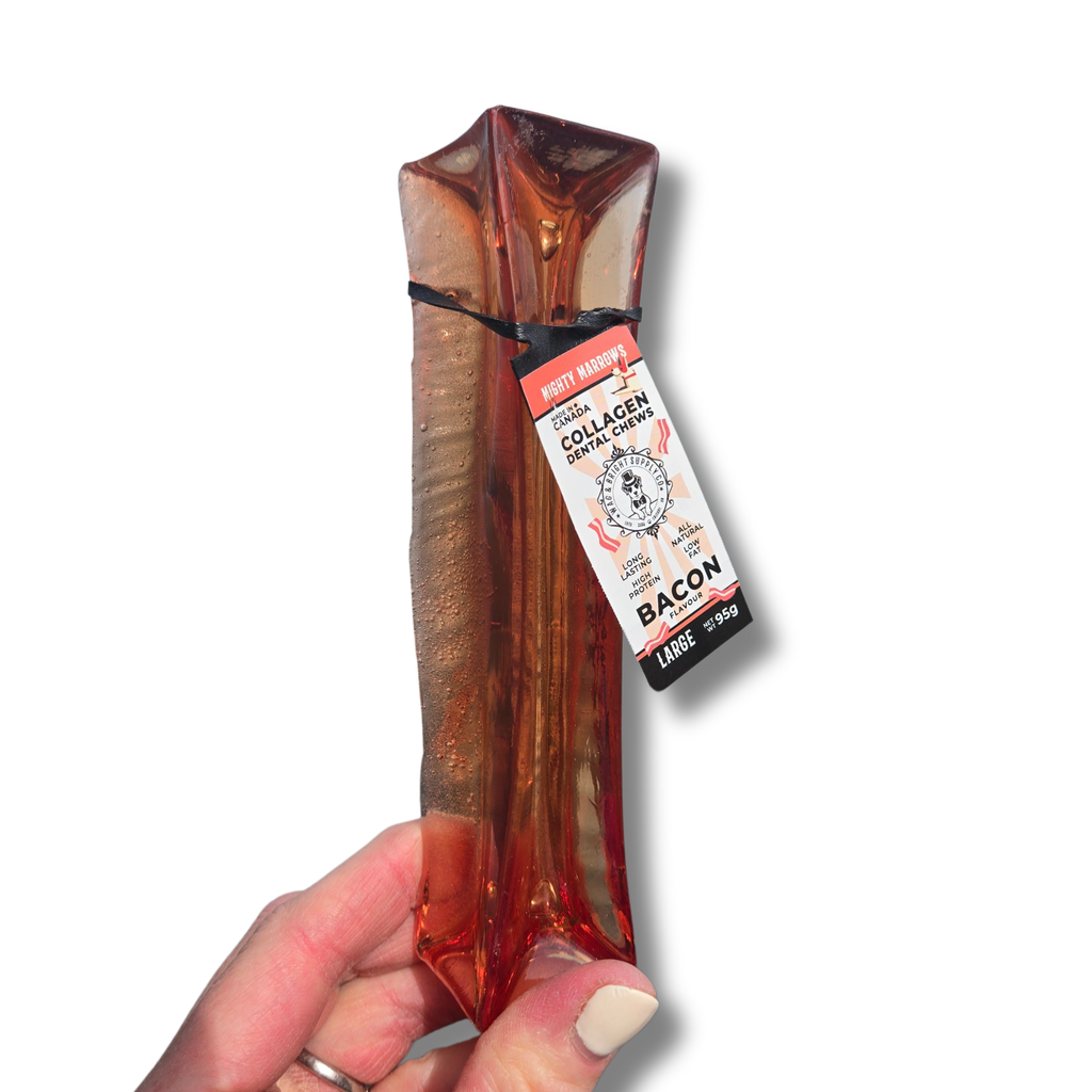 Mighty Marrows Collagen Dental Chew - Bacon - SM/LG - Dog.Dog.Cat.