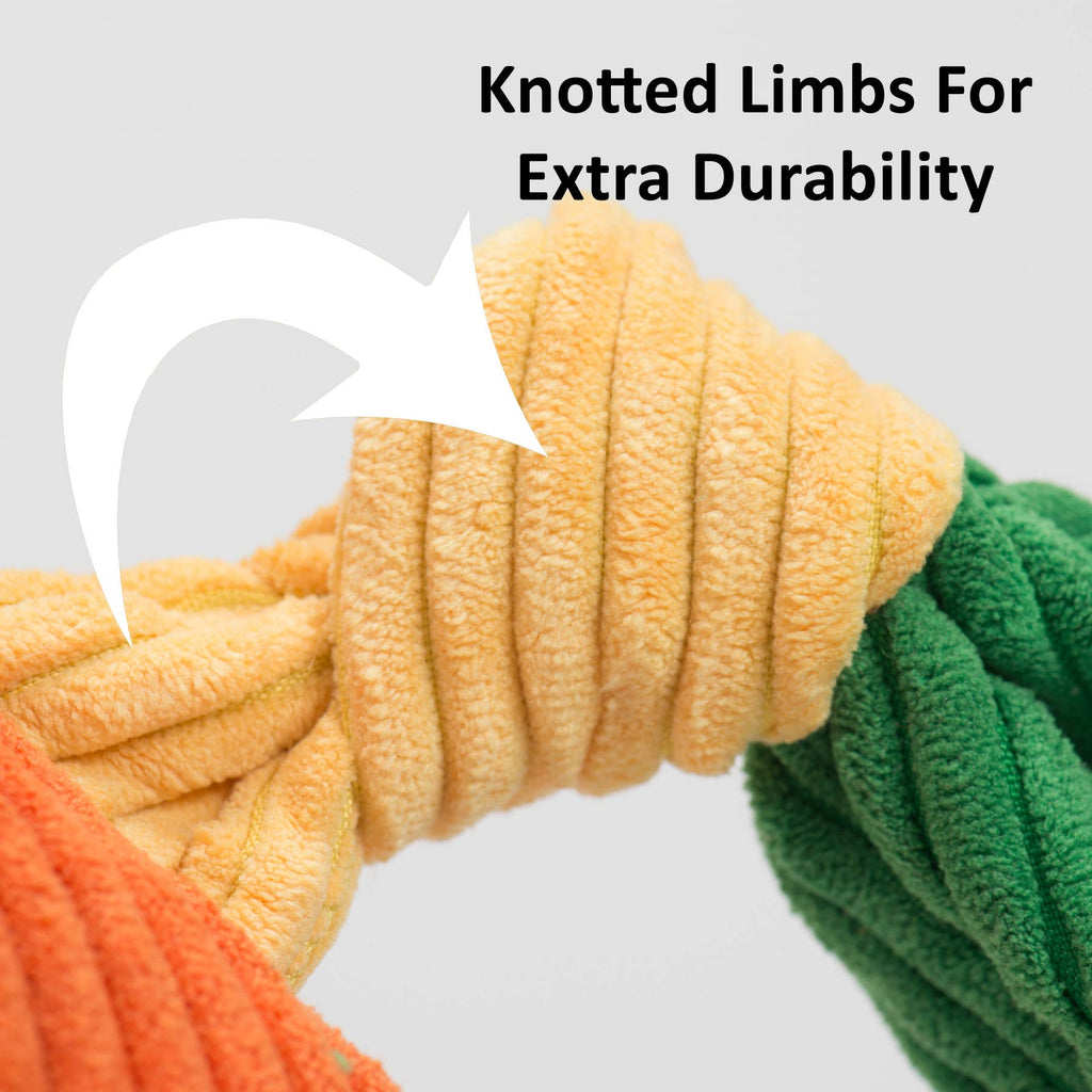 HuggleGroup - Penelope Pig HuggleFleece® FlufferKnottie™ Plush Dog Toy - Dog.Dog.Cat.