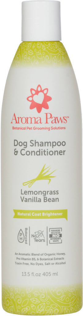 Aroma Paws - 13.5 Oz. Shampoo Lemongrass Vanilla Bean - Dog.Dog.Cat.