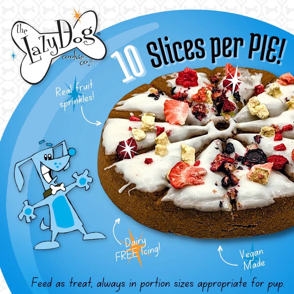 Lazy Dog Happy Birthday Pup-PIE for a Charming Boy- 6 oz ea. - Dog.Dog.Cat.