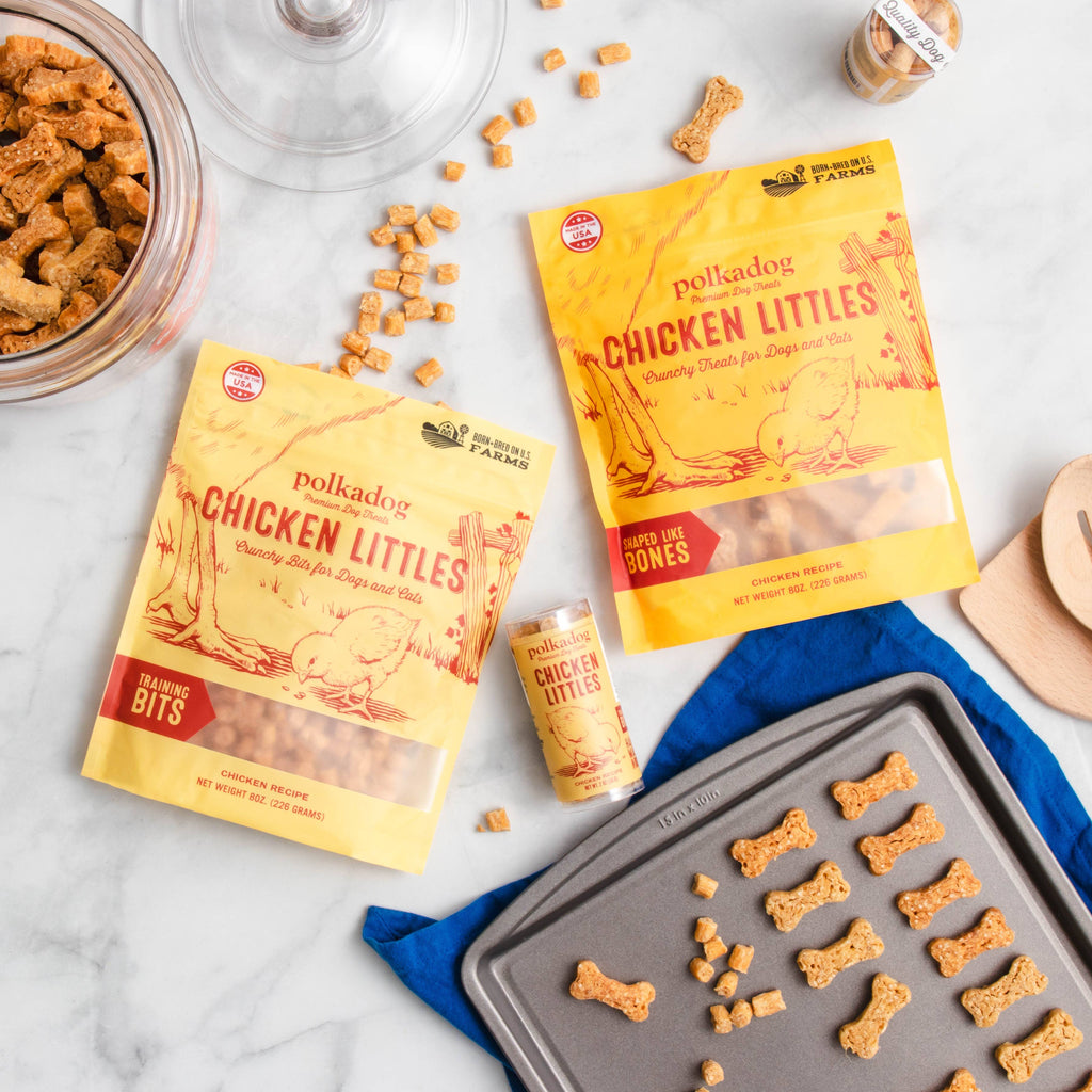 Polka Dog Chicken Littles Training Bits Treats for Dogs and Cats - Dog.Dog.Cat.