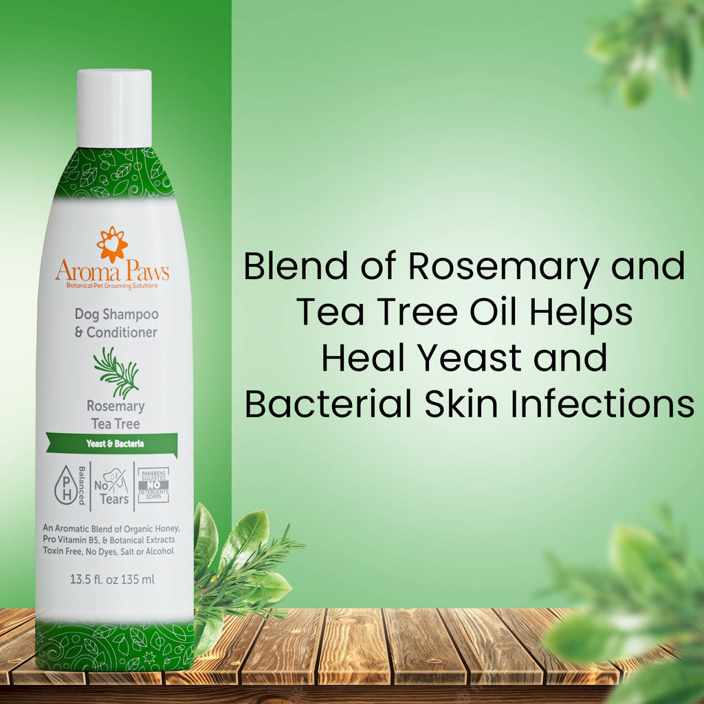 Aroma Paws - 13.5 Oz. Shampoo Rosemary Tea Tree - Dog.Dog.Cat.