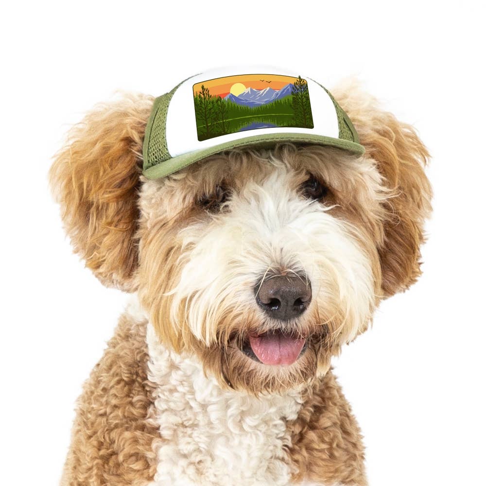 Mountain Lake Standard Lake Tahoe | Trucker Hat for Dogs - Dog.Dog.Cat.