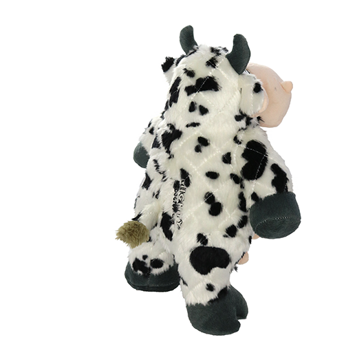 Tuffy Dog Toys - VIP Products - Mighty Angry Animals Cow, Plush, Squeaky Dog Toy - Dog.Dog.Cat.