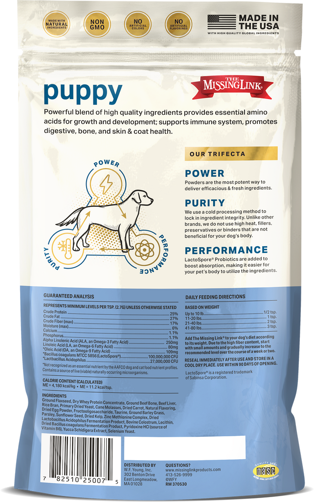 The Missing Link - Original Puppy Health 8oz - Dog.Dog.Cat.