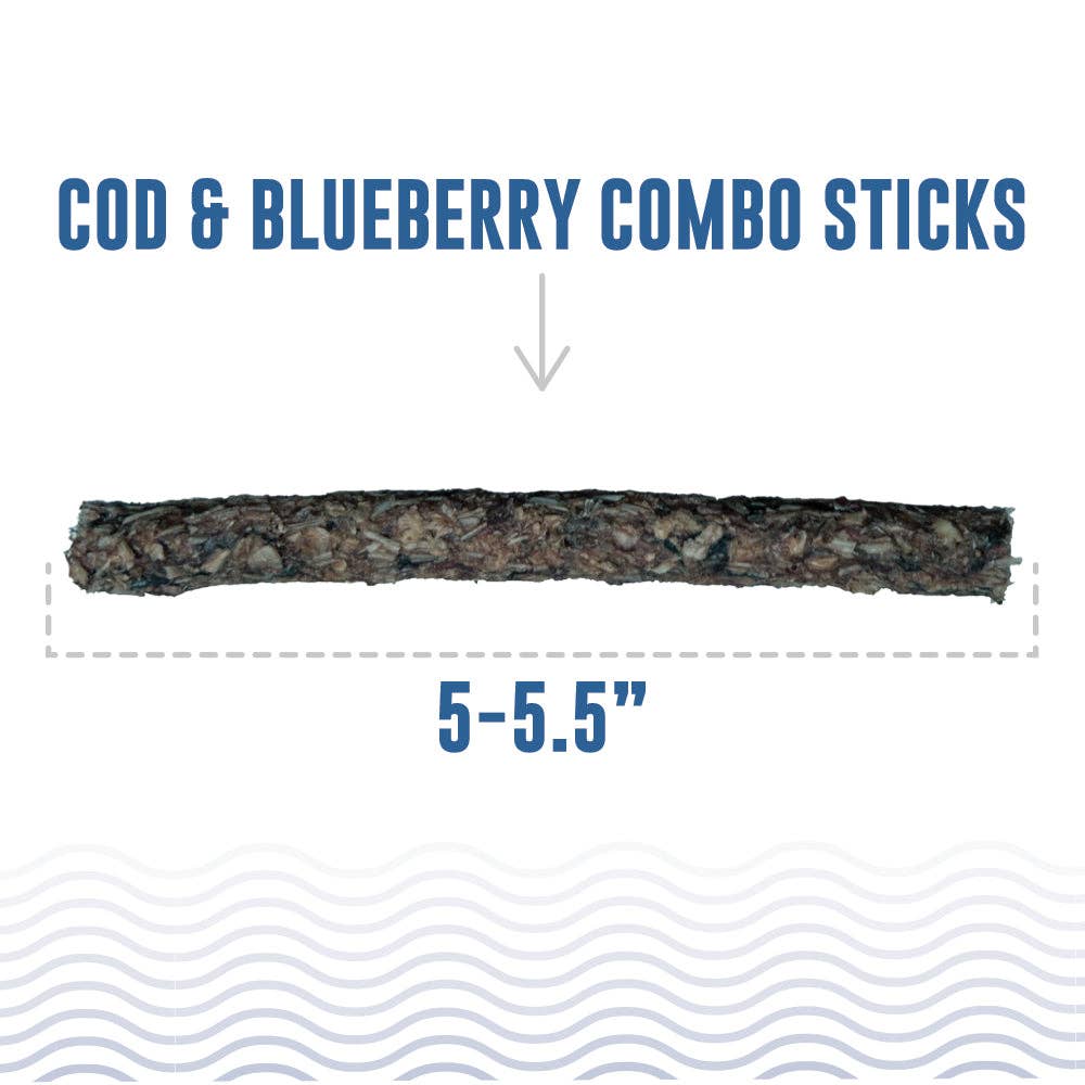 Icelandic+ - Icelandic+ Cod & Blueberry Combo Sticks Dog Treats - Dog.Dog.Cat.