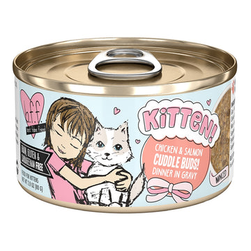 BFF Cat and Kitten Canned Food Cuddle Chicken Salmon 2.8 oz - Dog.Dog.Cat.