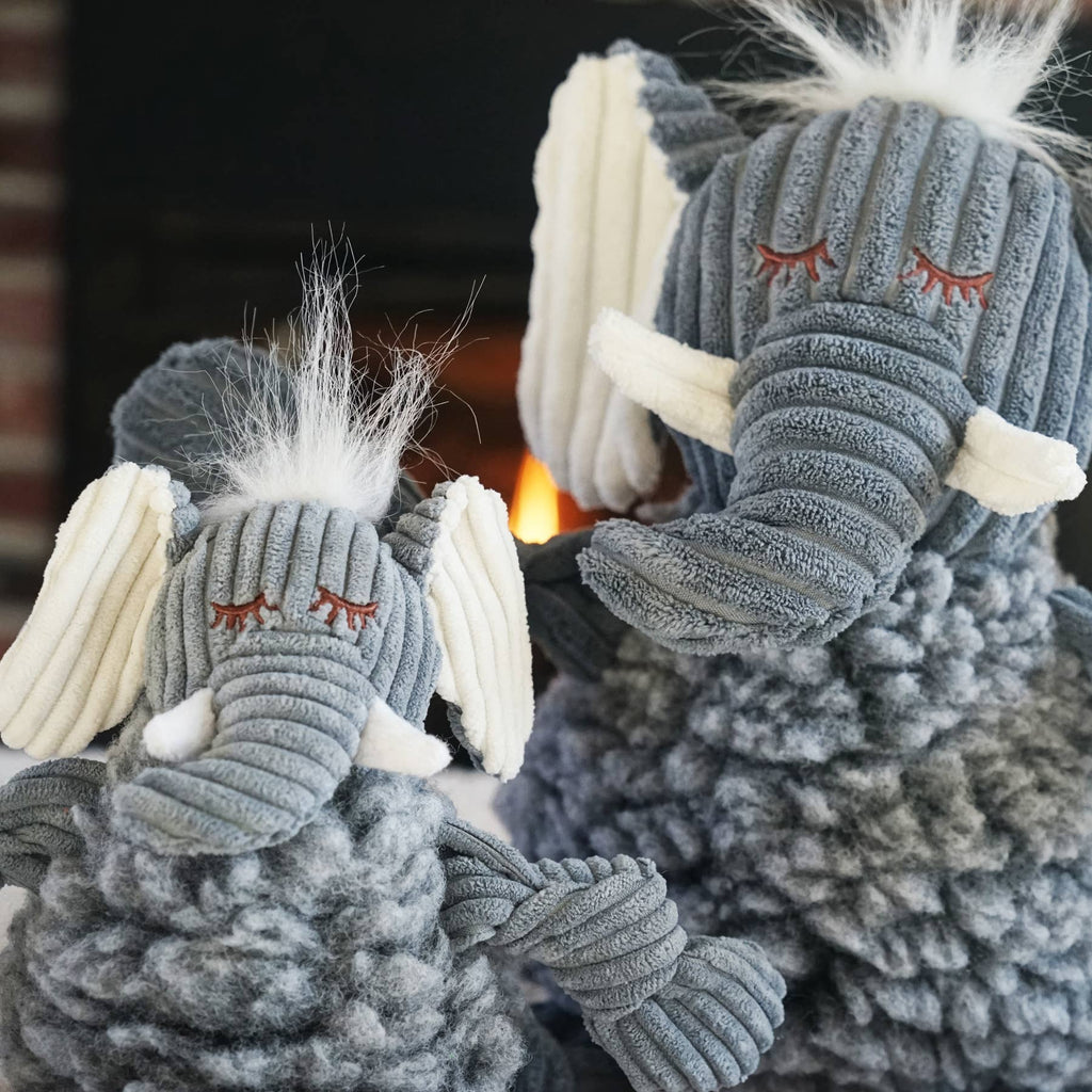 Ellamae Elephant HuggleFleece® FlufferKnottie™ Plush Dog Toy - Dog.Dog.Cat.