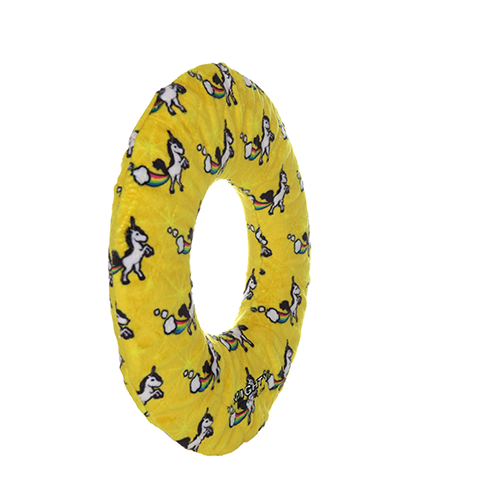 Tuffy Dog Toys - VIP Products - Mighty Ring - Unicorn, Durable, Squeaky Dog Toy, No Stuffing - Dog.Dog.Cat.
