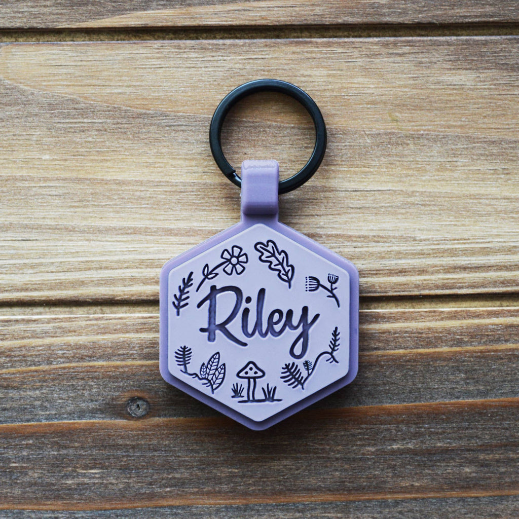 Besties Pets - Woodland Silicone Dog ID Tag - Dog.Dog.Cat.