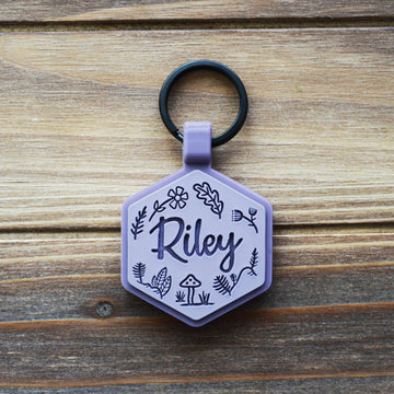 Besties Pets - Woodland Silicone Dog ID Tag - Dog.Dog.Cat.