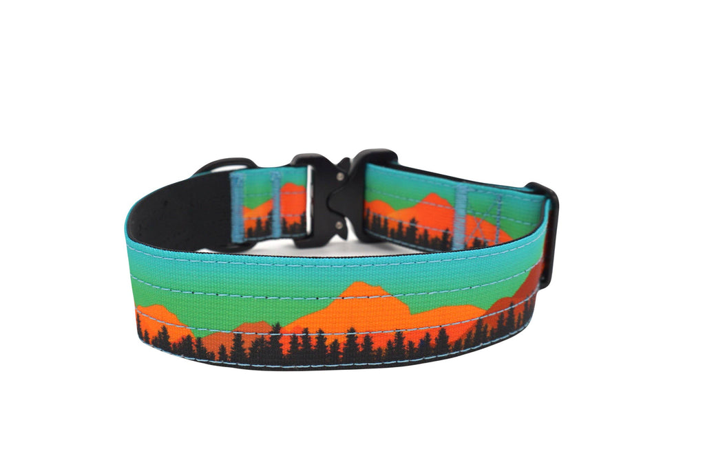 Mountain Sunset Dog Collar - Dog.Dog.Cat.
