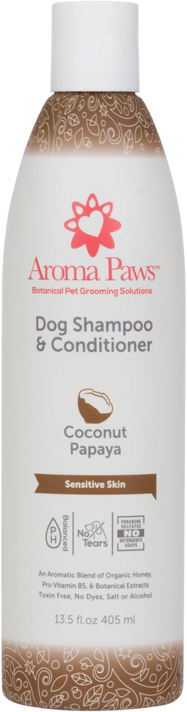Aroma Paws - 13.5 Oz. Shampoo Coconut Papaya - Dog.Dog.Cat.