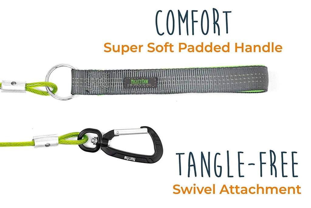 Mighty Paw - 6" Chew Proof Cable Leash - Dog.Dog.Cat.