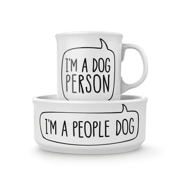 Fred & Friends - Howligans - Mug + Dog Bowl - Dog Person - Dog.Dog.Cat.