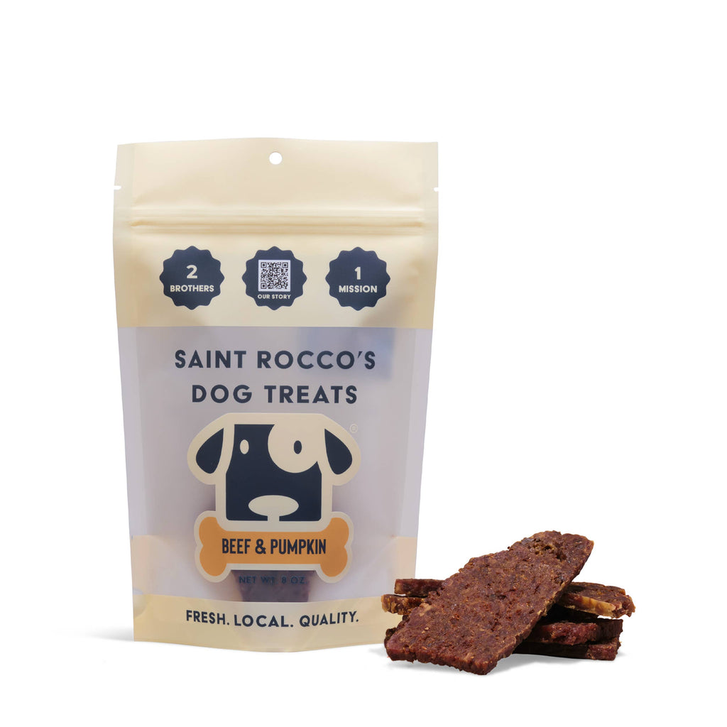 Saint Rocco's Treats - Beef & Pumpkin All-Natural Soft-Baked Dog Treats - Dog.Dog.Cat.