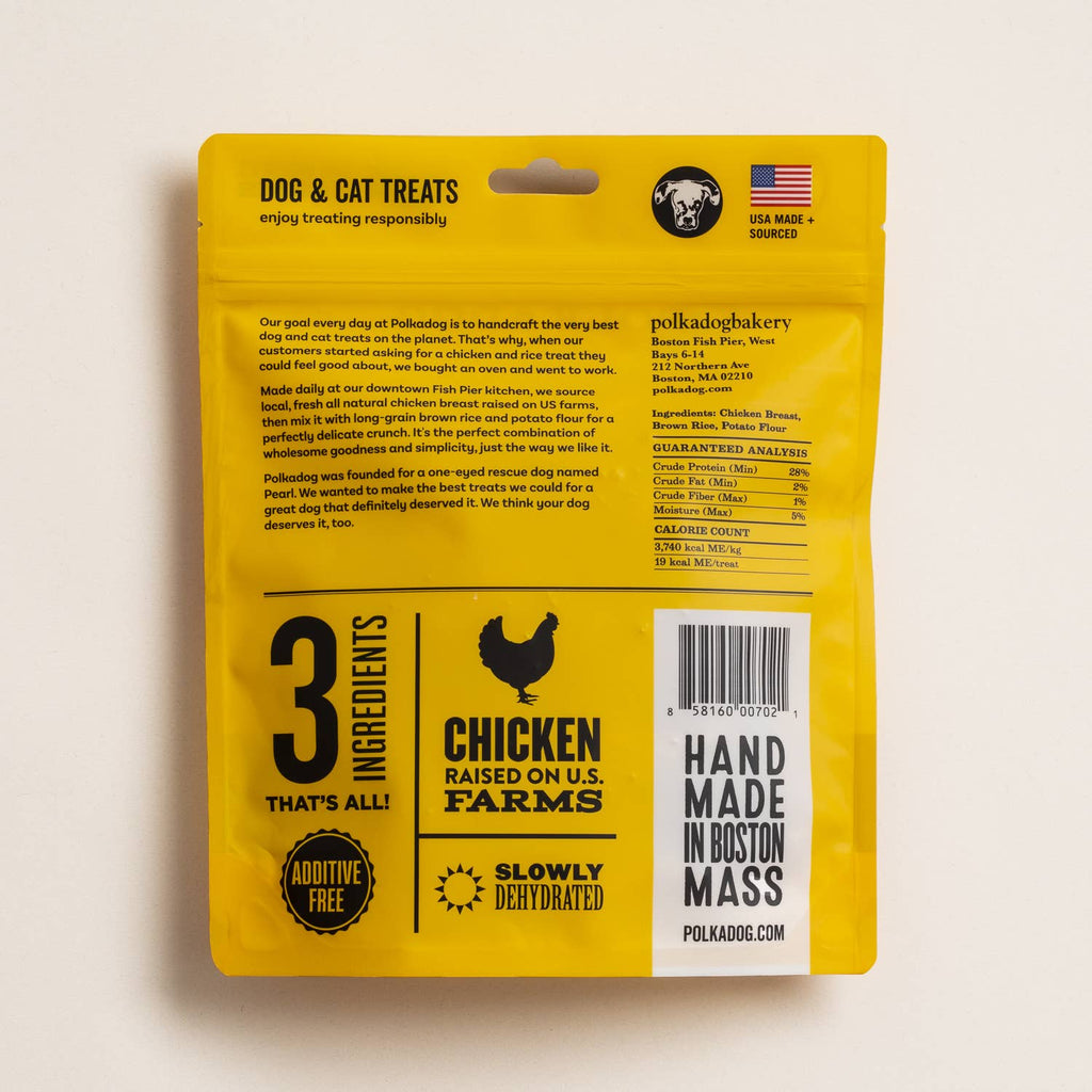 Polkadog - Chicken Littles (Bone Shaped) - 7oz - Dog Treats - Dog.Dog.Cat.